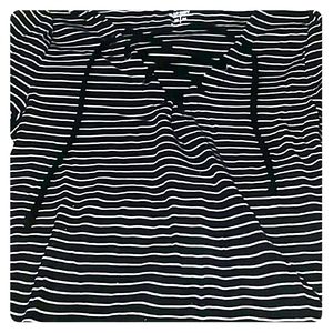 Black and white striped shirt